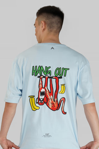 HANG ON SKY BLUE OVERSIZED T-SHIRT