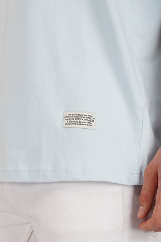 HANG ON SKY BLUE OVERSIZED T-SHIRT