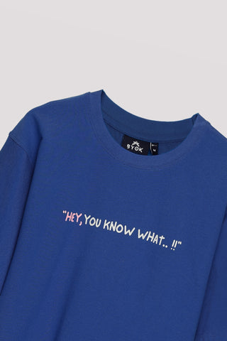 FU*K U UNISEX OVERSIZED T-SHIRT- BLUE