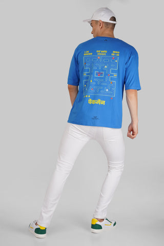 PACMAN_ROYAL BLUE OVERSIZED T-SHIRT