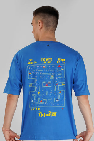 PACMAN_ROYAL BLUE OVERSIZED T-SHIRT