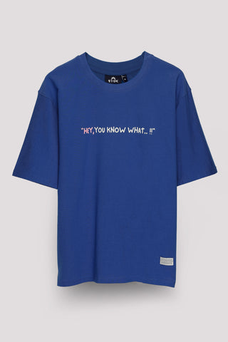 FU*K U UNISEX OVERSIZED T-SHIRT- BLUE