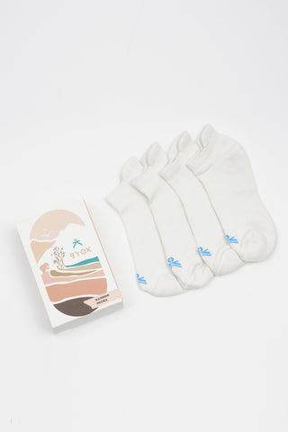 MILKY WHITE BAMBOO SOCK