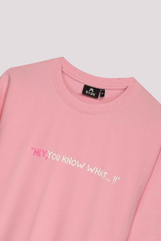 FU*K U UNISEX OVERSIZED T-SHIRT- PINK