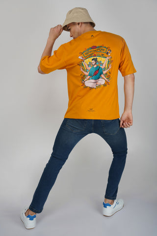 MODERN MAN_MUSTARD UNISEX OVERSIZED T-SHIRT