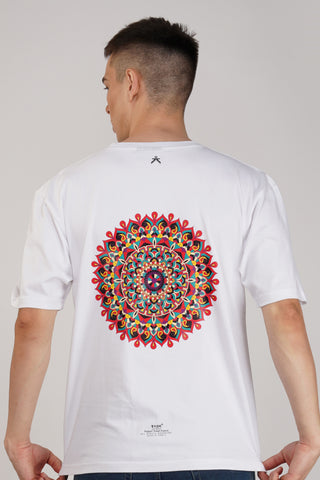 MANDALA WHITE OVERSIZED T-SHIRT