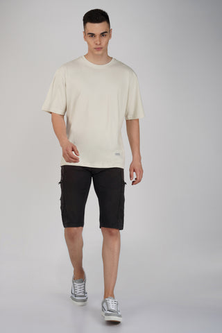 OFF-WHITE SOLID OVERSIZED T-SHIRT