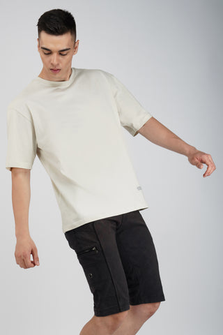 OFF-WHITE SOLID OVERSIZED T-SHIRT