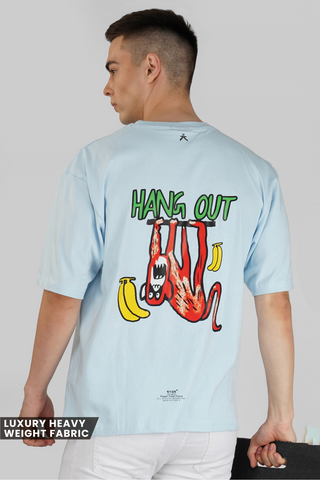 HANG ON SKY BLUE OVERSIZED T-SHIRT