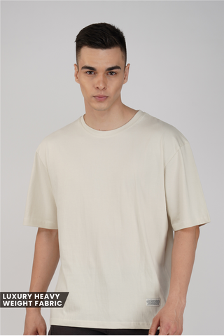 OFF-WHITE SOLID OVERSIZED T-SHIRT