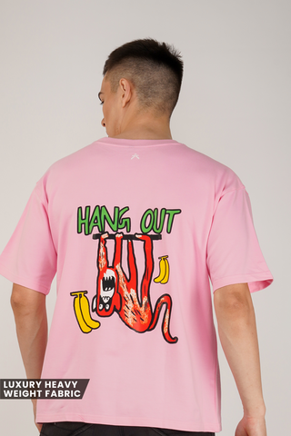 HANG ON PINK OVERSIZED T-SHIRT