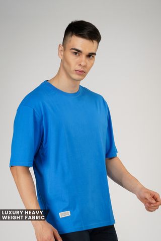 ROYAL BLUE_SOLID UNISEX OVERSIZED T-SHIRT