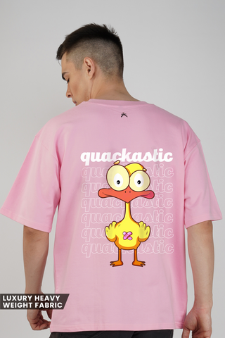 QUACKASTIC_PINK UNISEX OVERSIZED T-SHIRT