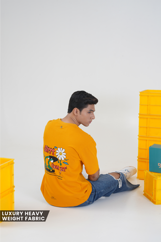 SKRTT_MUSTARD UNISEX OVERSIZED T-SHIRT