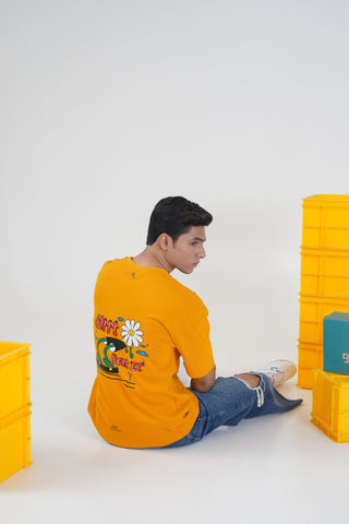 SKRTT_MUSTARD UNISEX OVERSIZED T-SHIRT