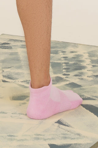 BAMBOO UNISEX ANKLE SOCKS -PINK/GREEN/0FF-WHITE