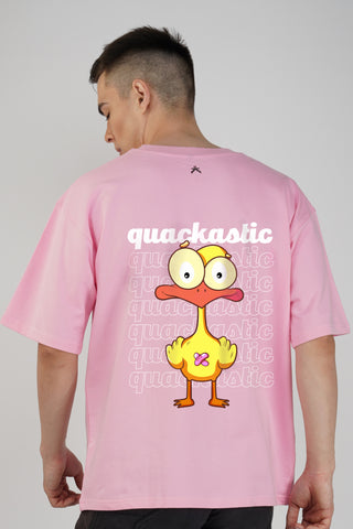 QUACKASTIC_PINK UNISEX OVERSIZED T-SHIRT