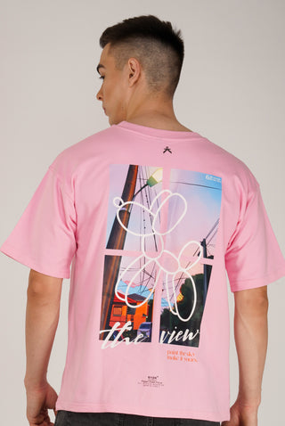 6pm PINK OVERSIZED T-SHIRT