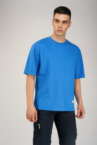 ROYAL BLUE_SOLID UNISEX OVERSIZED T-SHIRT