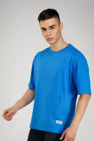 ROYAL BLUE_SOLID UNISEX OVERSIZED T-SHIRT