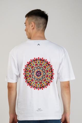 MANDALA WHITE OVERSIZED T-SHIRT