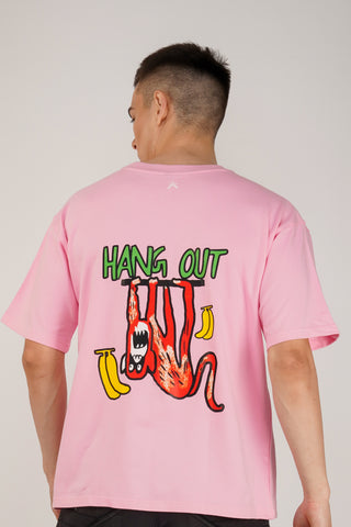 HANG ON PINK OVERSIZED T-SHIRT