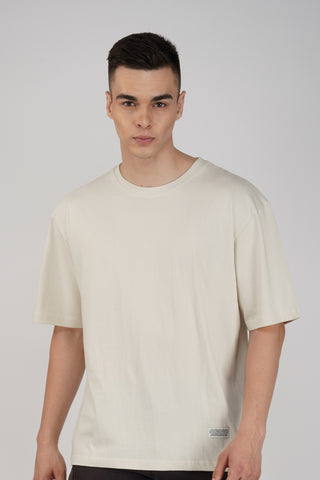 OFF-WHITE SOLID OVERSIZED T-SHIRT