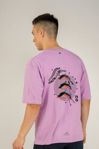 PERSPECTIVE_LAVENDER UNISEX OVERSIZED T-SHIRT