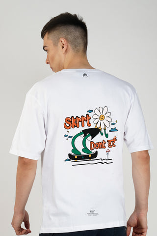 SKRTT_IVORY WHITE UNISEX OVERSIZED T-SHIRT